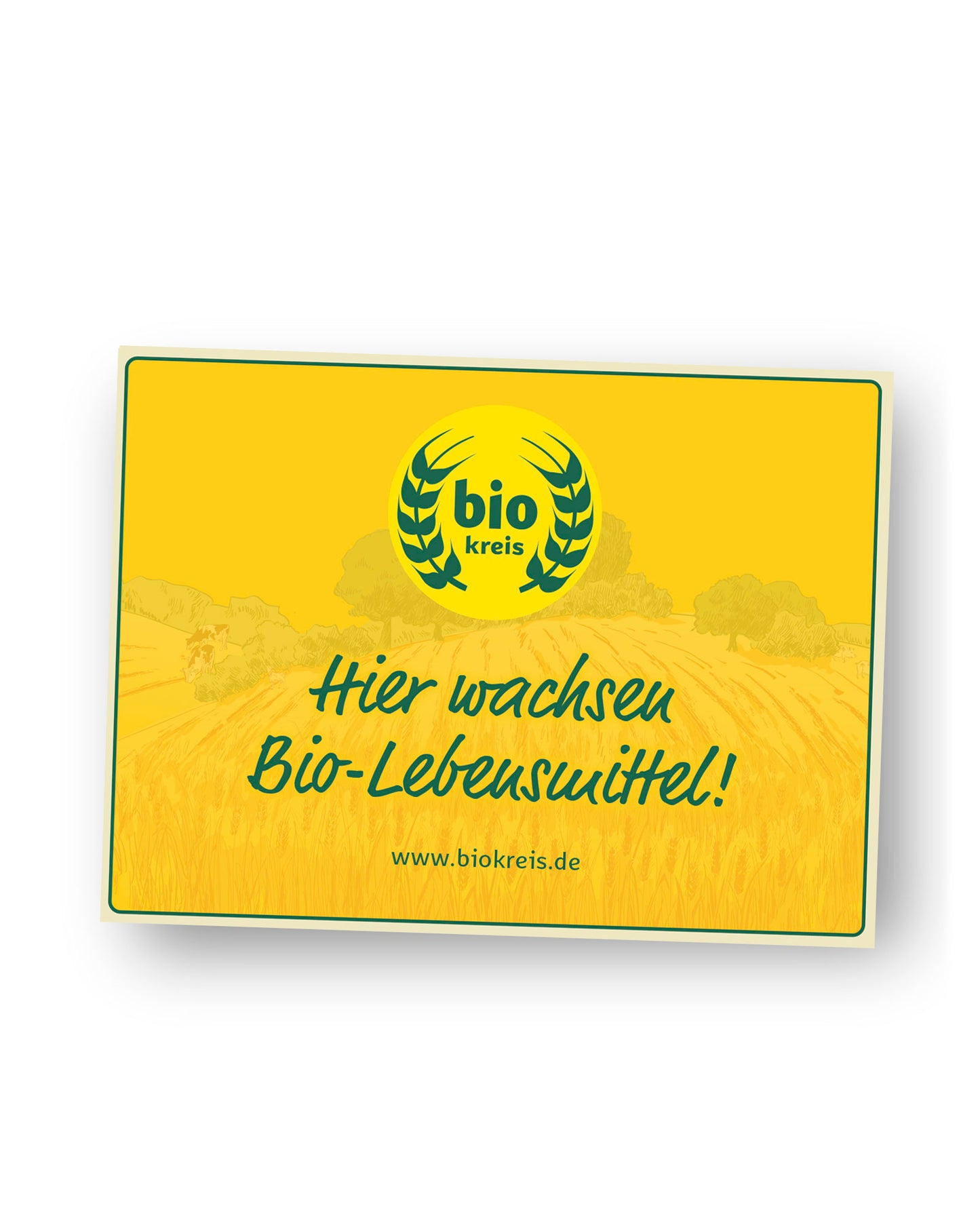 Feldschild: Hier wachsen Bio-Lebensmittel