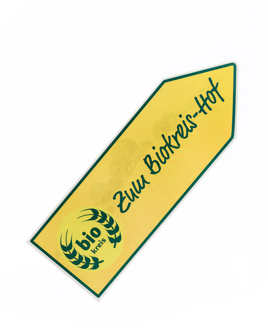 Wegweiser: Zum Biokreis-Hof