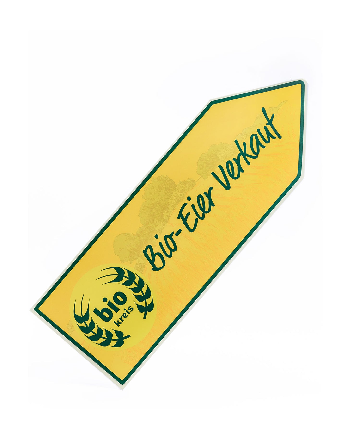 Wegweiser: Bio-Eier-Verkauf