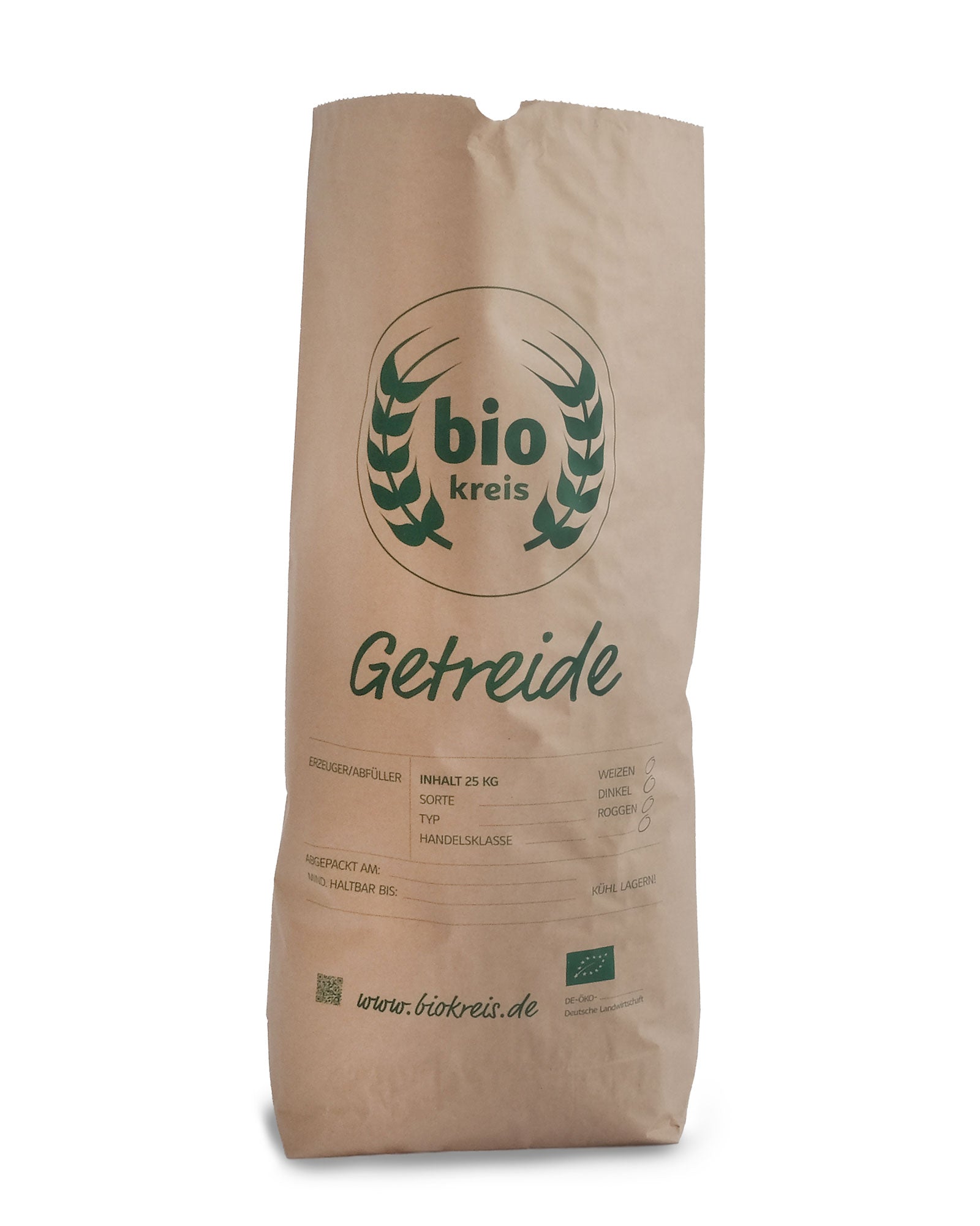Kreuzbodensäcke 25 kg Biokreis